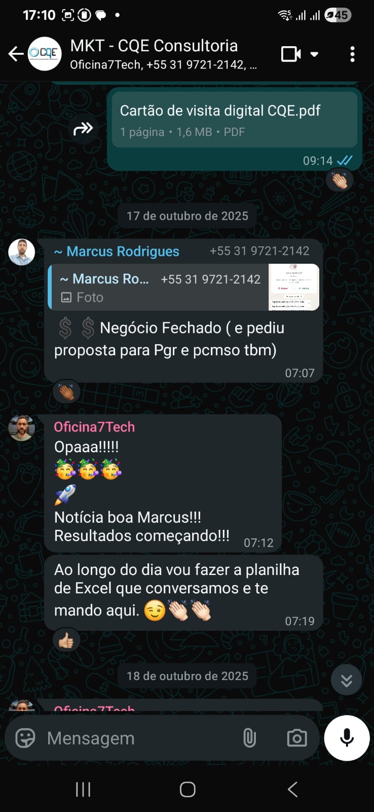 Exemplo de resultado 1